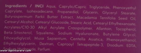 crema timeless ingredientes