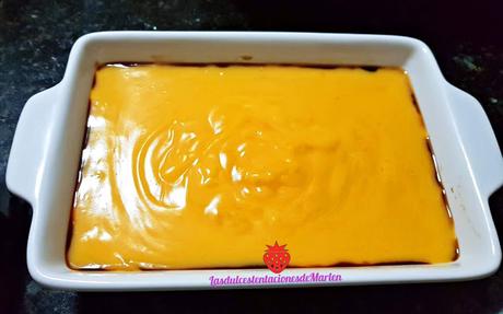 Flan de Naranja con Fresas Flan de Naranja con Fresas