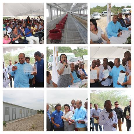 FEDA entrega en Distrito Muncipal de Mena granja de crianza de conejos.