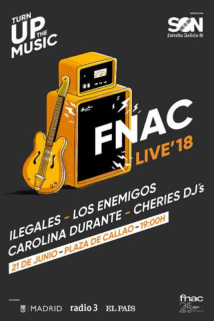 Fnac Live'18 - Conciertos Gratis en Barcelona y Madrid