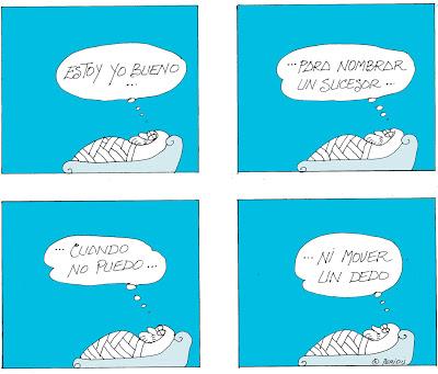 Cambio de tercio: M. Rajoy hace mutis por el foro; Pedro Sánchez aparece en la Moncloa.