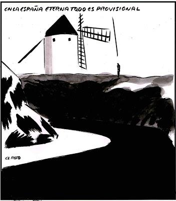 Cambio de tercio: M. Rajoy hace mutis por el foro; Pedro Sánchez aparece en la Moncloa.