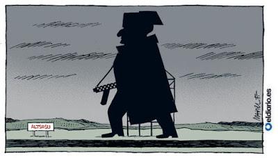 Cambio de tercio: M. Rajoy hace mutis por el foro; Pedro Sánchez aparece en la Moncloa.