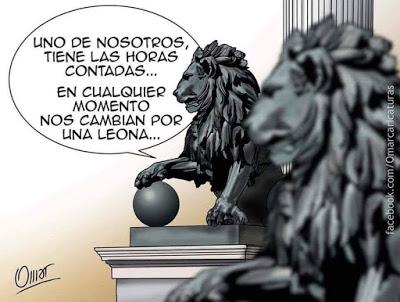 Cambio de tercio: M. Rajoy hace mutis por el foro; Pedro Sánchez aparece en la Moncloa.