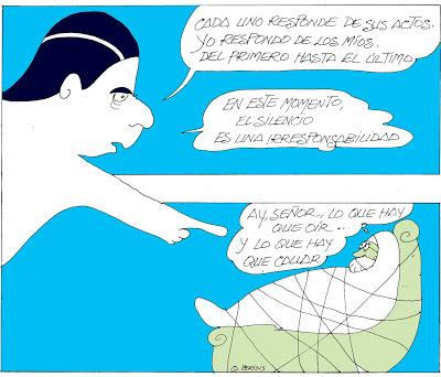 Cambio de tercio: M. Rajoy hace mutis por el foro; Pedro Sánchez aparece en la Moncloa.