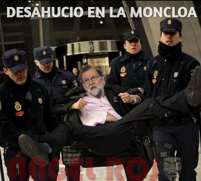 Cambio de tercio: M. Rajoy hace mutis por el foro; Pedro Sánchez aparece en la Moncloa.