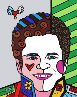 Autorretrato al estilo de Romero Britto