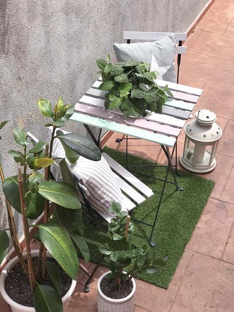 DIY: Conjunto de terraza nuevo con chalk paint