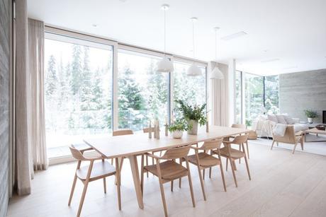 revestimiento madera madera de cicuta estilo escandinavo canada estética escandinava casa nórdica canada casa de montaña Casa de madera casa canadiense   