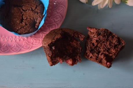 Muffins de Chocolate y Fresas