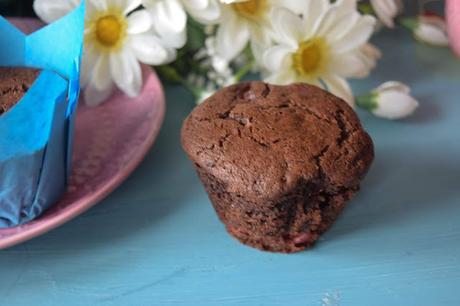 Muffins de Chocolate y Fresas