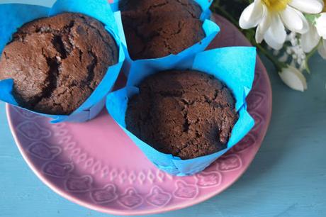 Muffins de Chocolate y Fresas