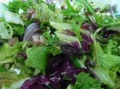 Ensalada rápida manzana, queso fresco jamón