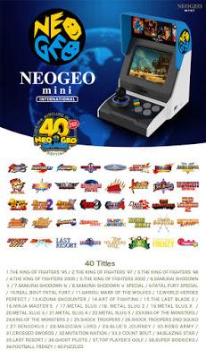 Desvelados los títulos que acompañaran la Neo-Geo mini. ¡Disponible a partir de este verano!