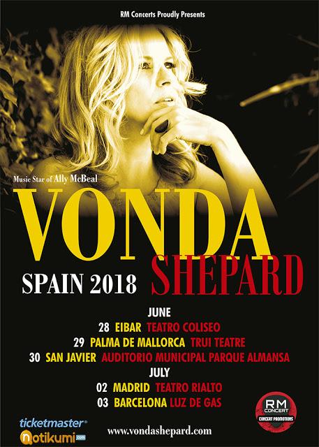Gira española de Vonda Shepard este verano