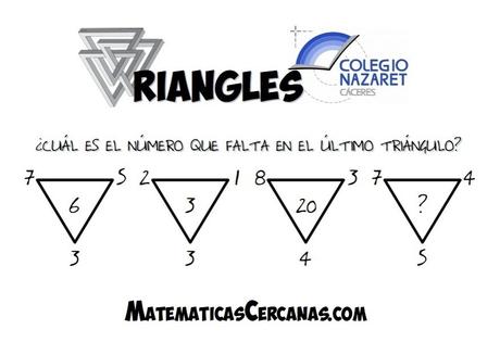 Triangles ¿Qué número debe tener el último triángulo? Triangles ¿Qué número debe tener el último triángulo?