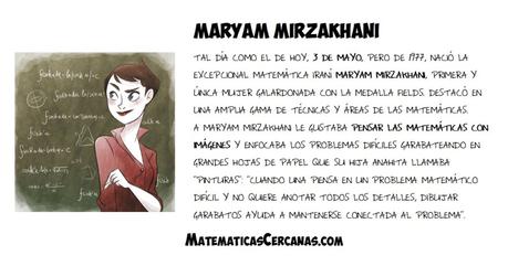 La excepcional matemática Maryam Mirzakhani nació un 3 de mayo
