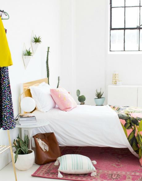 Decorar un dormitorio tropical con diy y un presupuesto de 100€