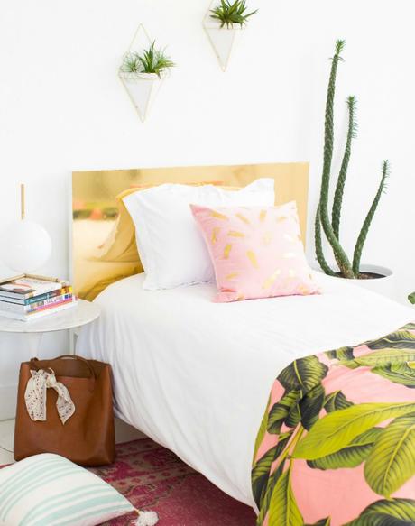 Decorar un dormitorio tropical con diy y un presupuesto de 100€