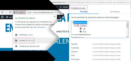 Cómo identificar las cookies de un sitio web con Chrome