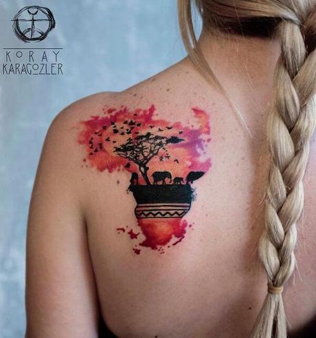 40 Tatuajes de paisajes que te dejarán sin aliento