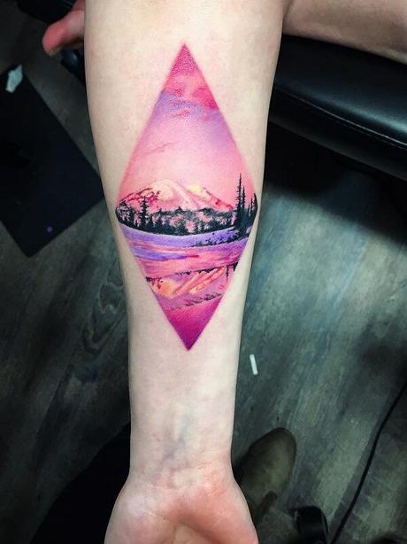 40 Tatuajes de paisajes que te dejarán sin aliento