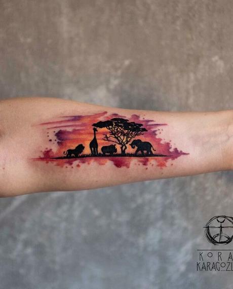 40 Tatuajes de paisajes que te dejarán sin aliento