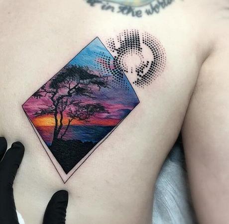 40 Tatuajes de paisajes que te dejarán sin aliento