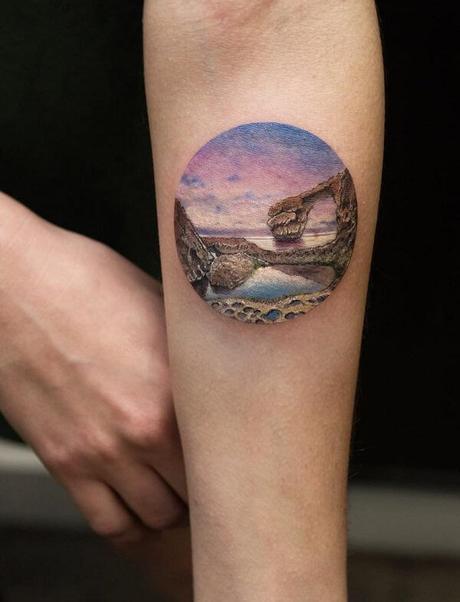 40 Tatuajes de paisajes que te dejarán sin aliento