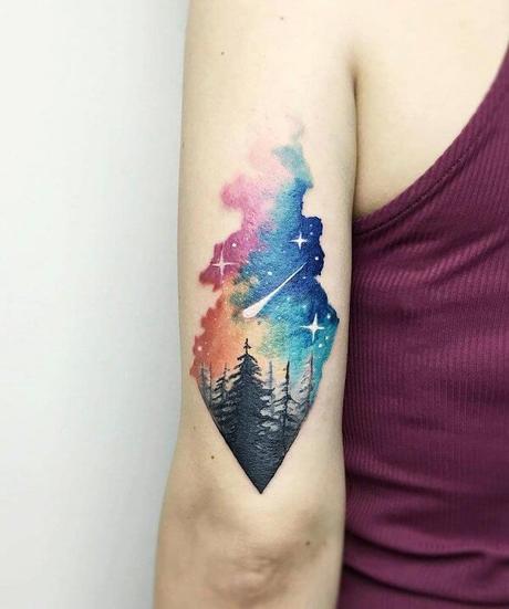 40 Tatuajes de paisajes que te dejarán sin aliento