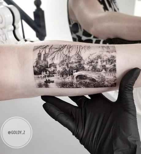 40 Tatuajes de paisajes que te dejarán sin aliento