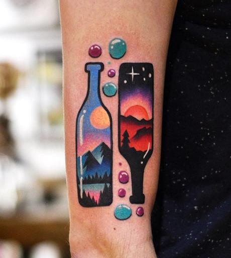 40 Tatuajes de paisajes que te dejarán sin aliento Parte 2