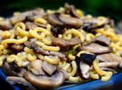 Fideuá setas champiñones