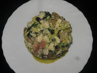 REVUELTO DE SETAS Y ESPINACAS