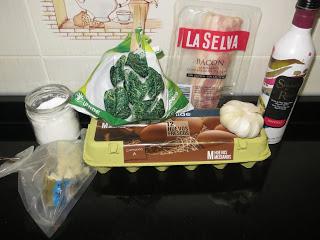 REVUELTO DE SETAS Y ESPINACAS