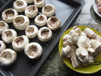 vaciar Champiñones rellenos de pavo Thermomix