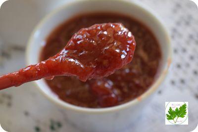 Mermelada de Fresas, Tomates y Pimientos Rojos