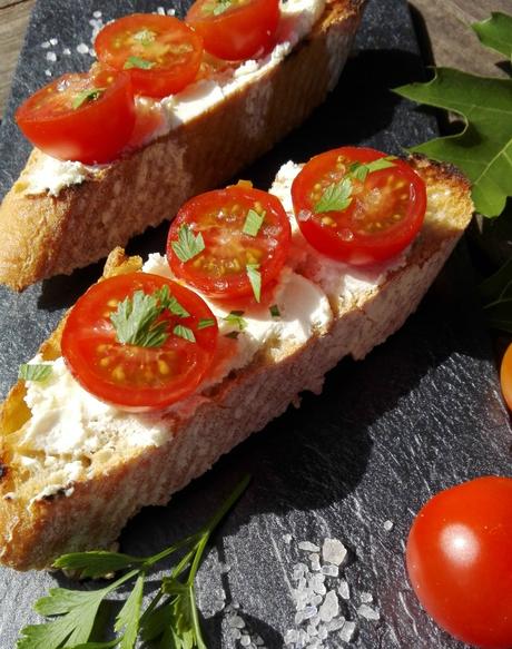 Bruschetta para una tarde de fútbol