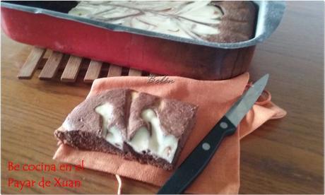 Brownie marmolado de chocolate y ricotta