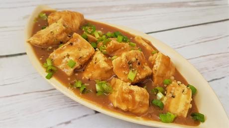 Tofu con salsa teriyaki Tofu con salsa teriyaki
