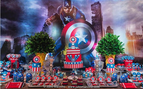 Derivación clima De trato fácil Fiesta temática de Capitán América - Paperblog