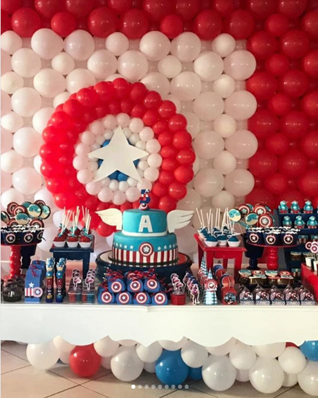 Fiesta temática de Capitán América