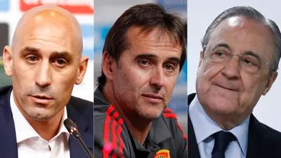 El fútbol español: Florentino, Lopetegui, Rubiales y el Ministro de Deportes