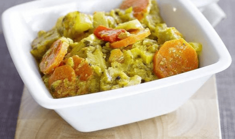 Curry vegetariano de verduras