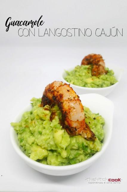 GUACAMOLE CON LANGOSTINO CAJÚN