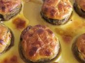 Champiñones rellenos gratinados