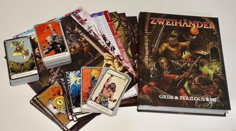 Grim & Perilous Studios regala las cartas de  Zweihänder por el Free RPG Day!