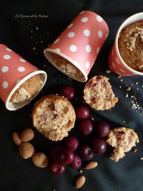 Magdalenas en vasitos con Espelta Magdalenas en vasitos con Espelta
