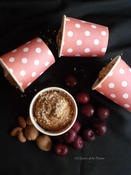 Magdalenas en vasitos con Espelta Magdalenas en vasitos con Espelta