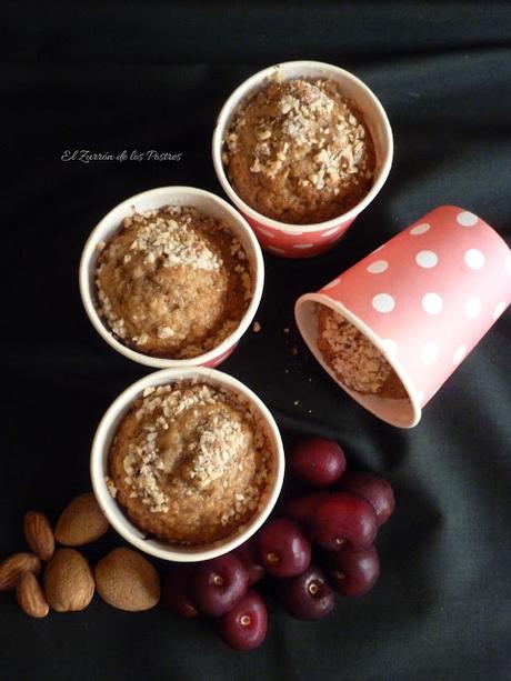 Magdalenas en vasitos con Espelta Magdalenas en vasitos con Espelta